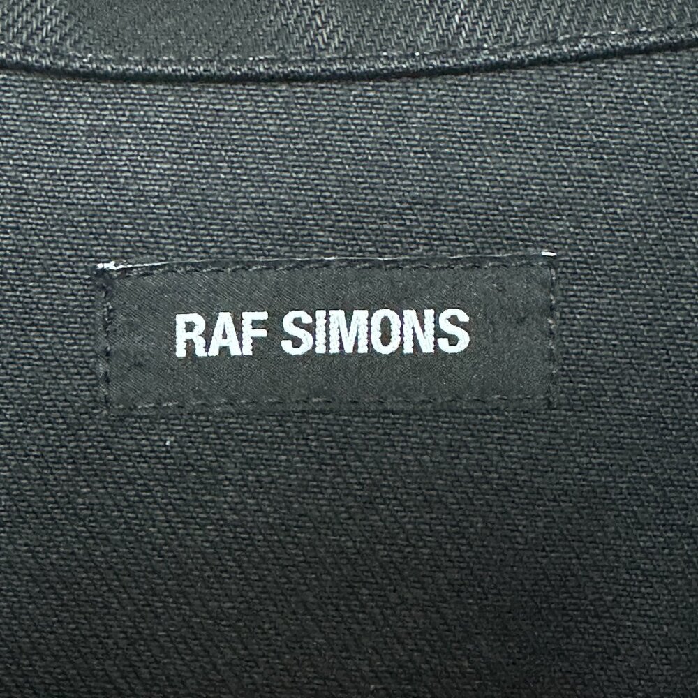 RAF SIMONS - Black Denim Jacket - Size M - Picture 2 of 6